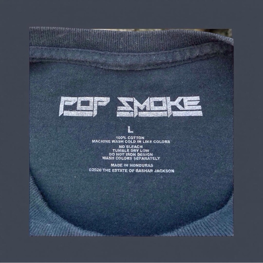 Pop Smoke Graphic Tee - Size L - Streetwear Collector Drop - Picture 5 of 9